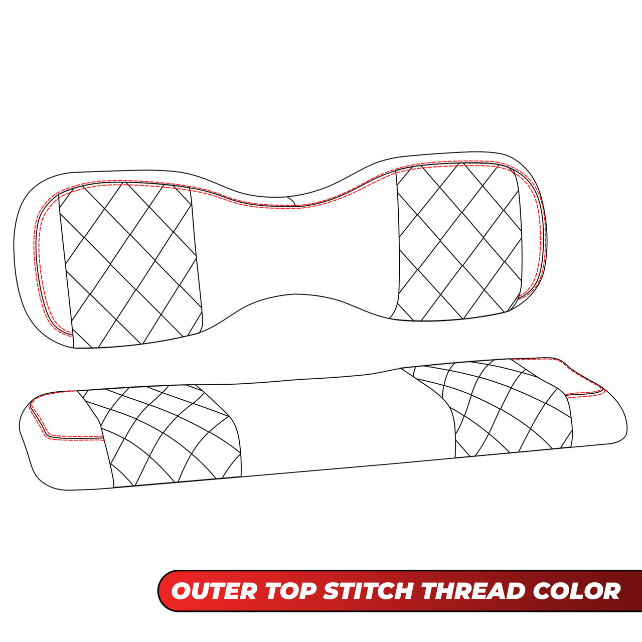 MODZ RC Top Stitch Custom Rear Covers