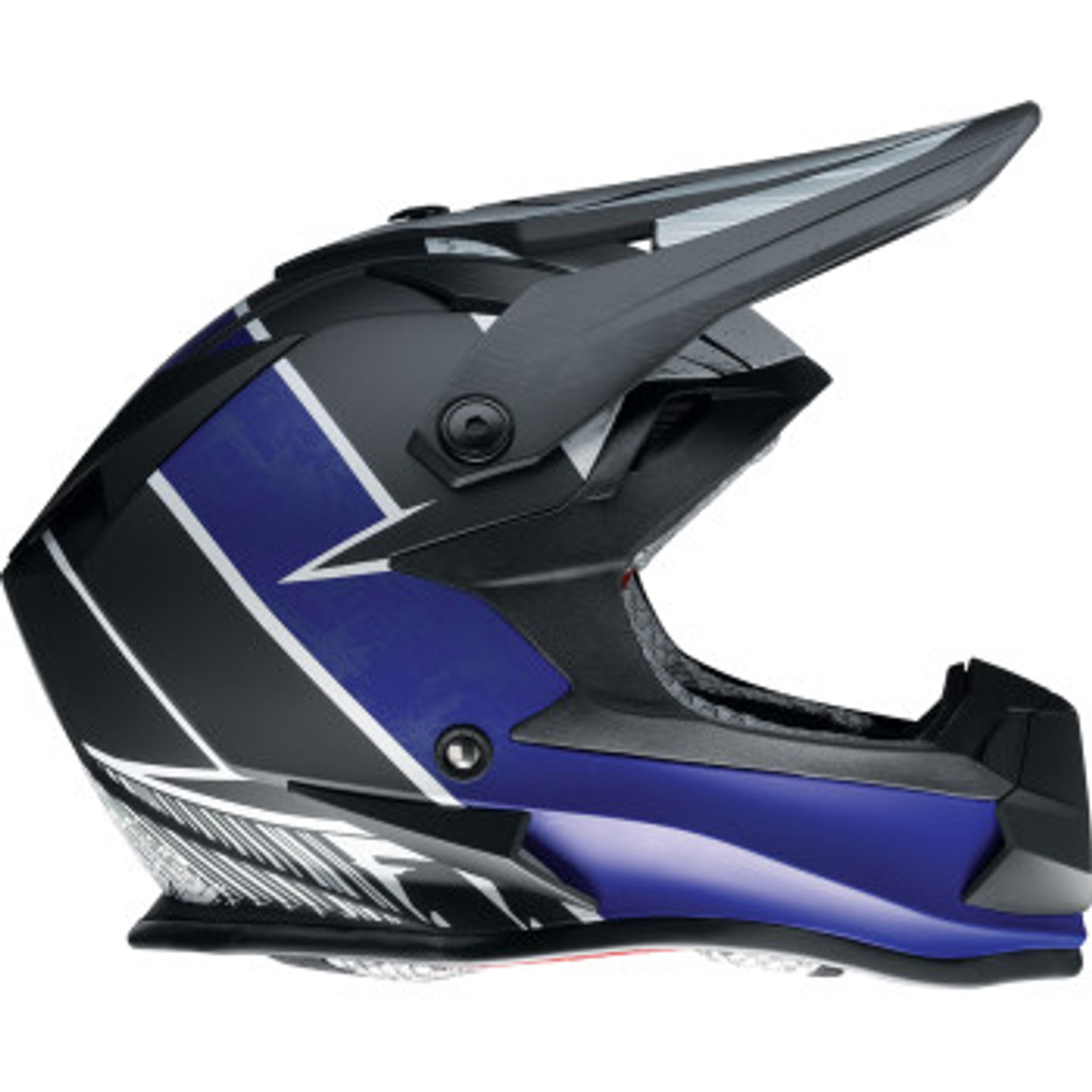 Z1R Youth F.I. Helmet - Fractal - MIPS - Matte Black/Blue