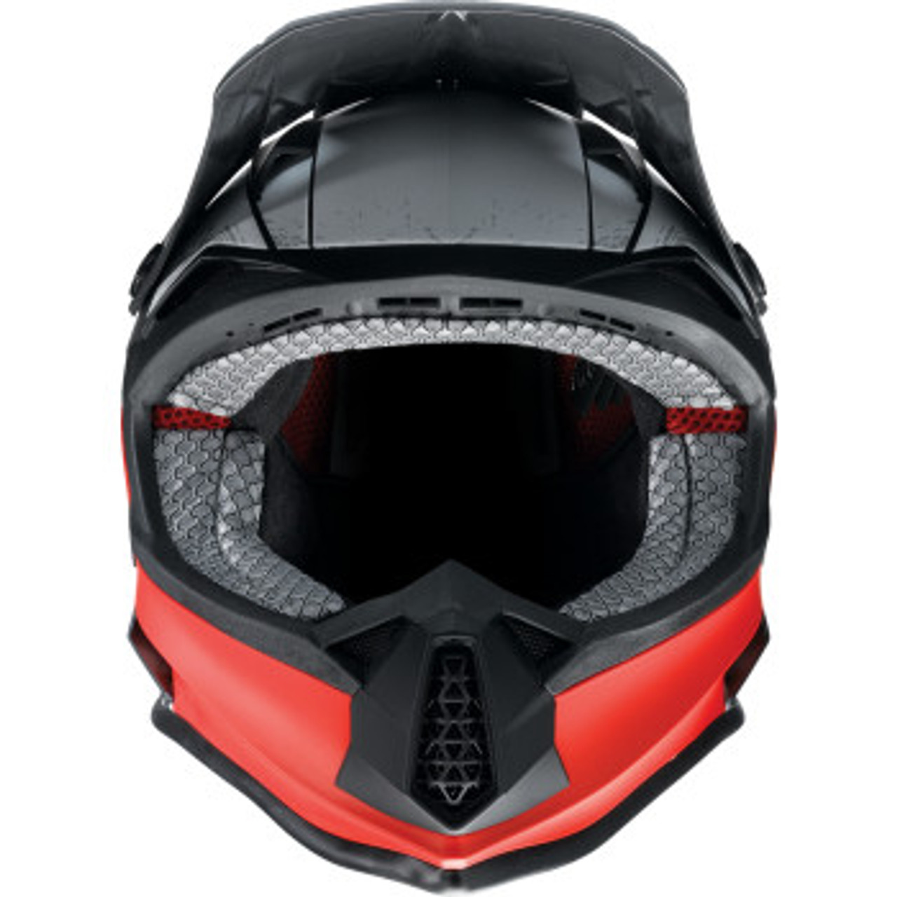 Z1R Youth F.I. Helmet - Fractal - MIPS - Matte Black/Red