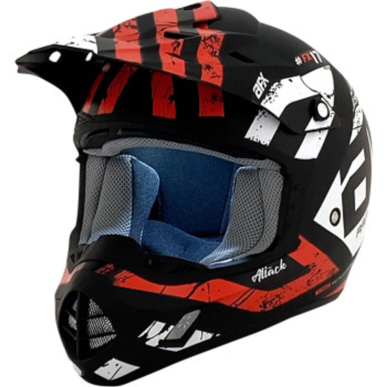 AFX  FX-17 Helmet - Matte Black/Red