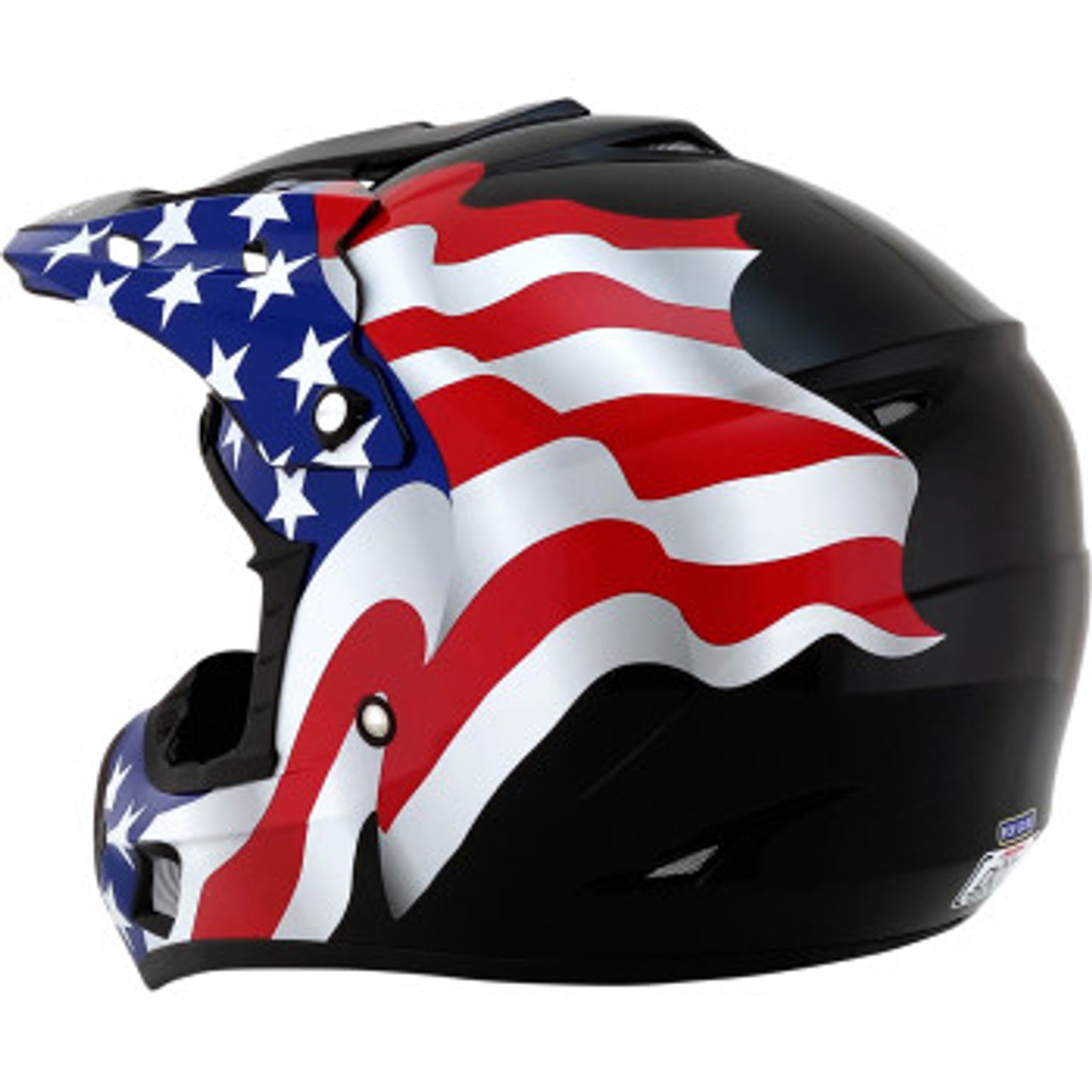 AFX FX-17 Helmet - Flag - Black