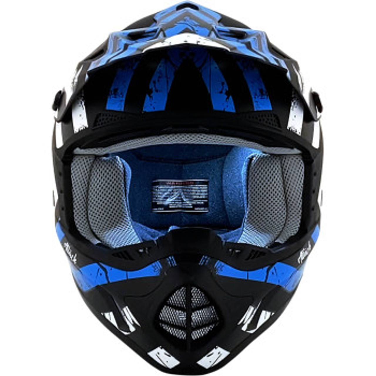 AFX FX-17 Youth Helmet - Attack - Matte Black/Blue