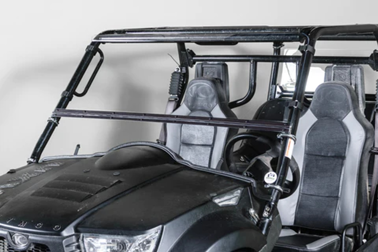 TERRARIDER KYMCO 700I (2018+) 2 & 4 SEATER TILTING UTV WINDSHIELD - STANDARD 3/16”