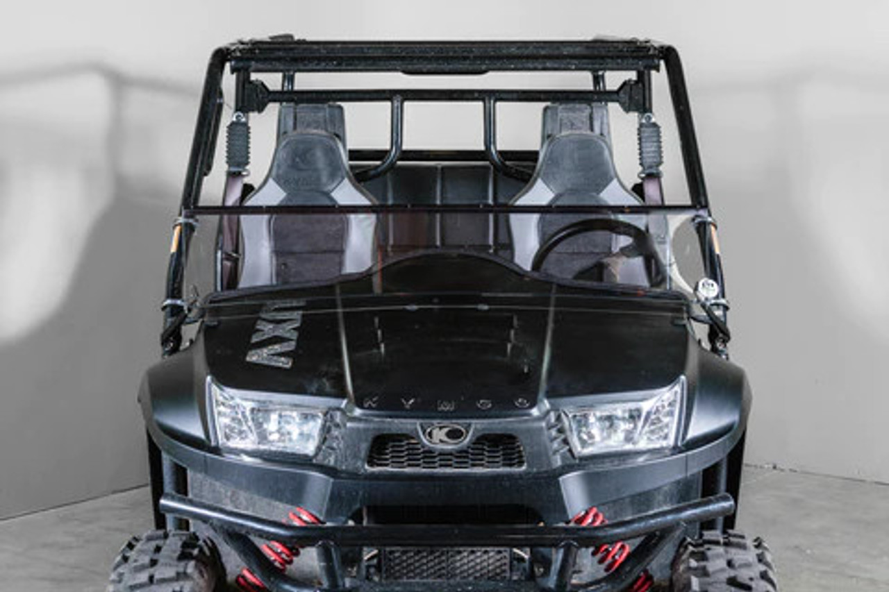 TERRARIDER KYMCO 700I (2018+) 2 & 4 SEATER TILTING UTV WINDSHIELD - SCRATCH RESISTANT 3/16”