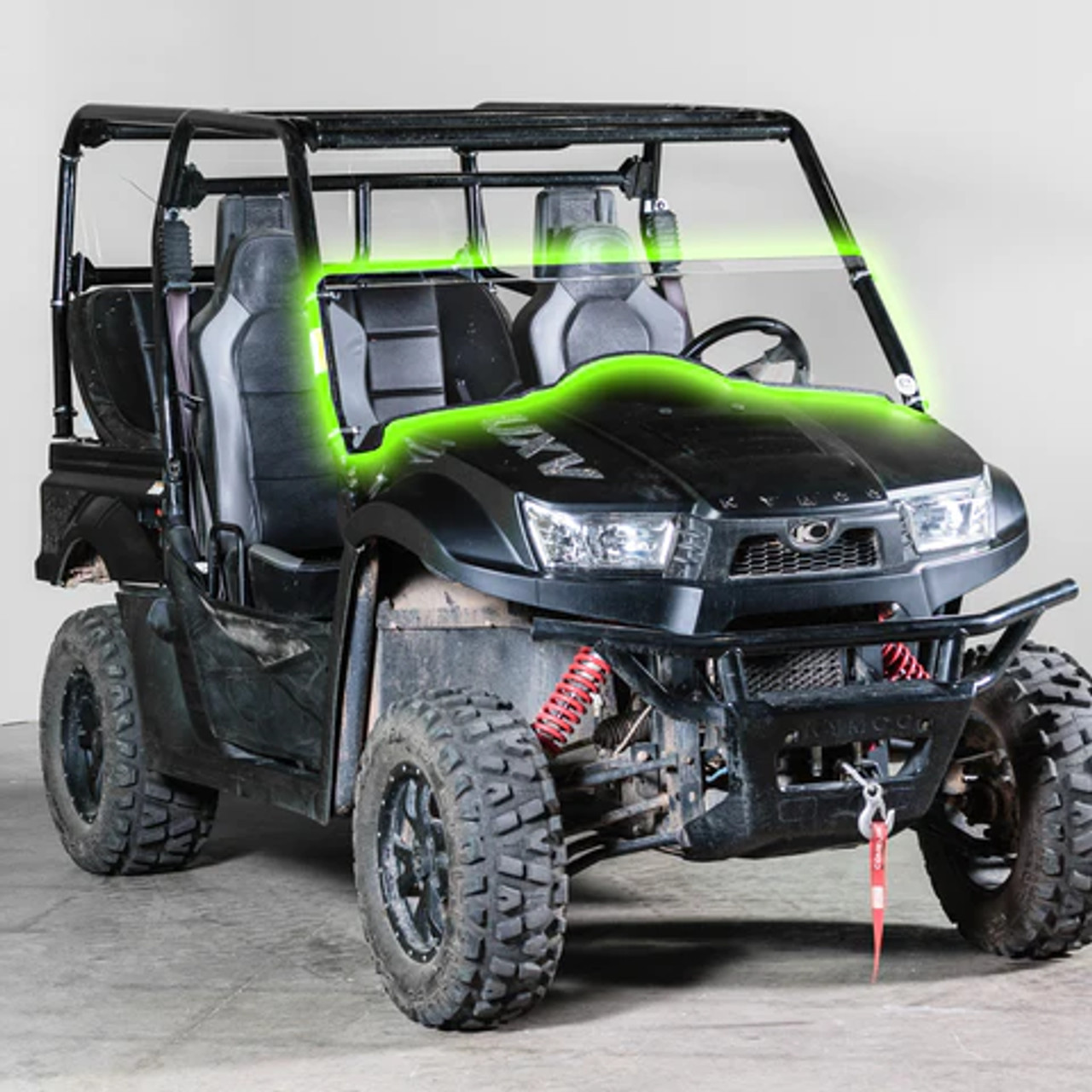 TERRARIDER KYMCO 700I (2018+) 2 & 4 SEATER HALF UTV WINDSHIELD - STANDARD 3/16”