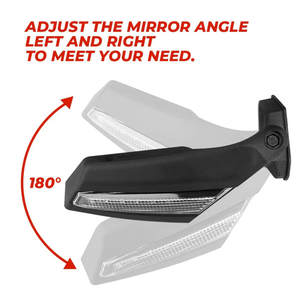 Side Mirrors with Turn Signal Light for Can-Am Maverick X3