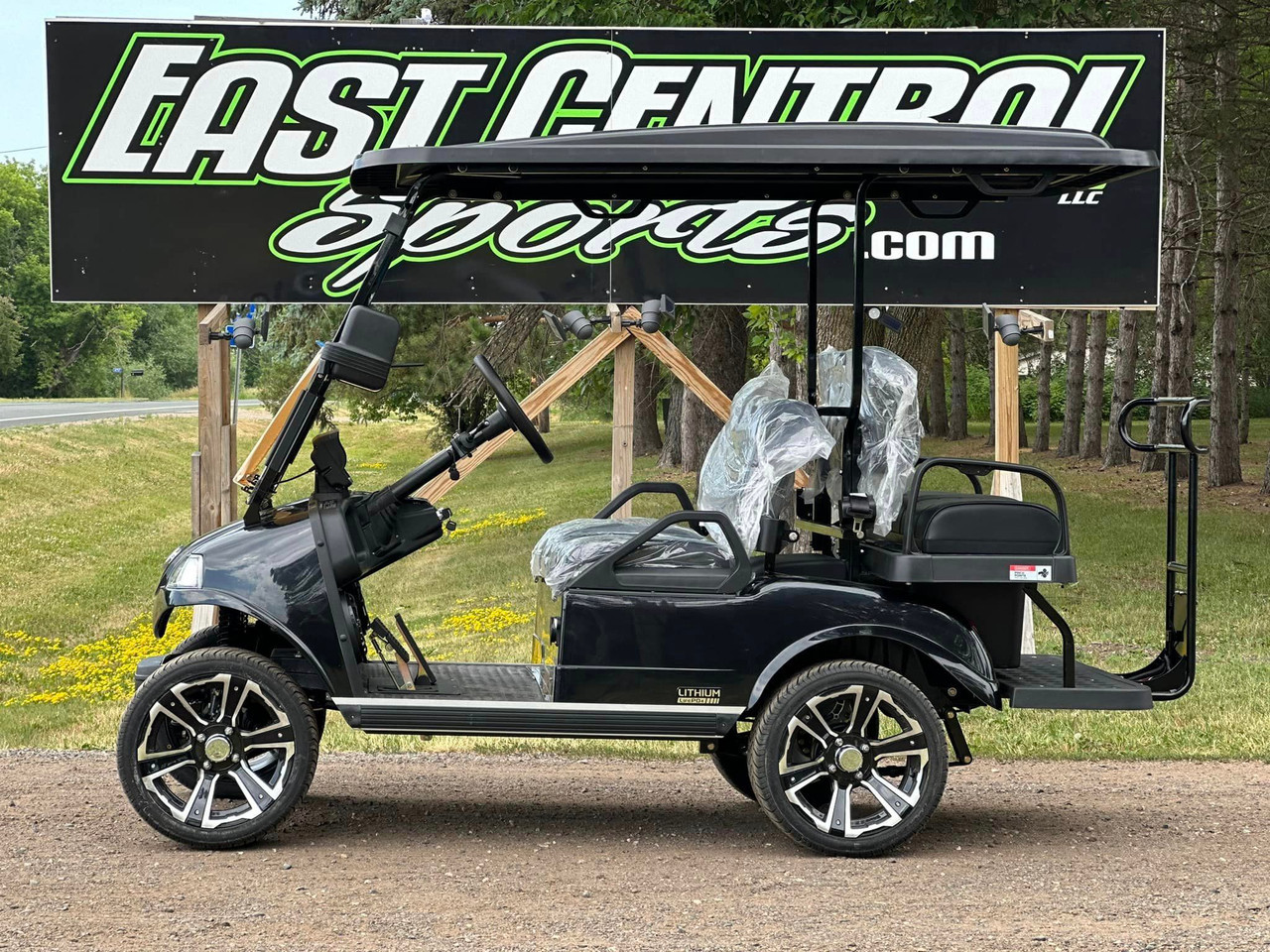 2024 Evolution Classic 4 Plus Lithium Ion Battery Golf Cart For Sale (Black Sapphire) "Limited Edition"