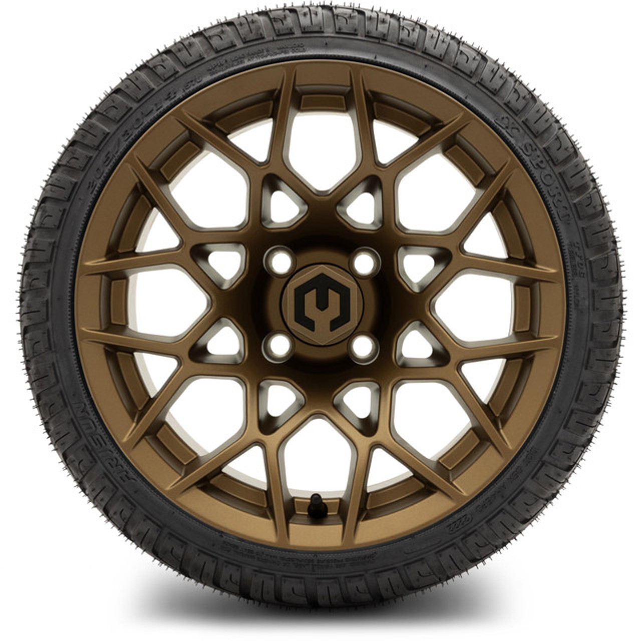 MODZ 14" Blitz Matte Bronze Wheels & Street Tires Combo