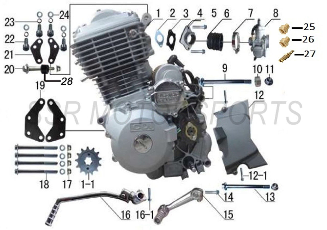 Complete Engine Assembly (SSR SR150)