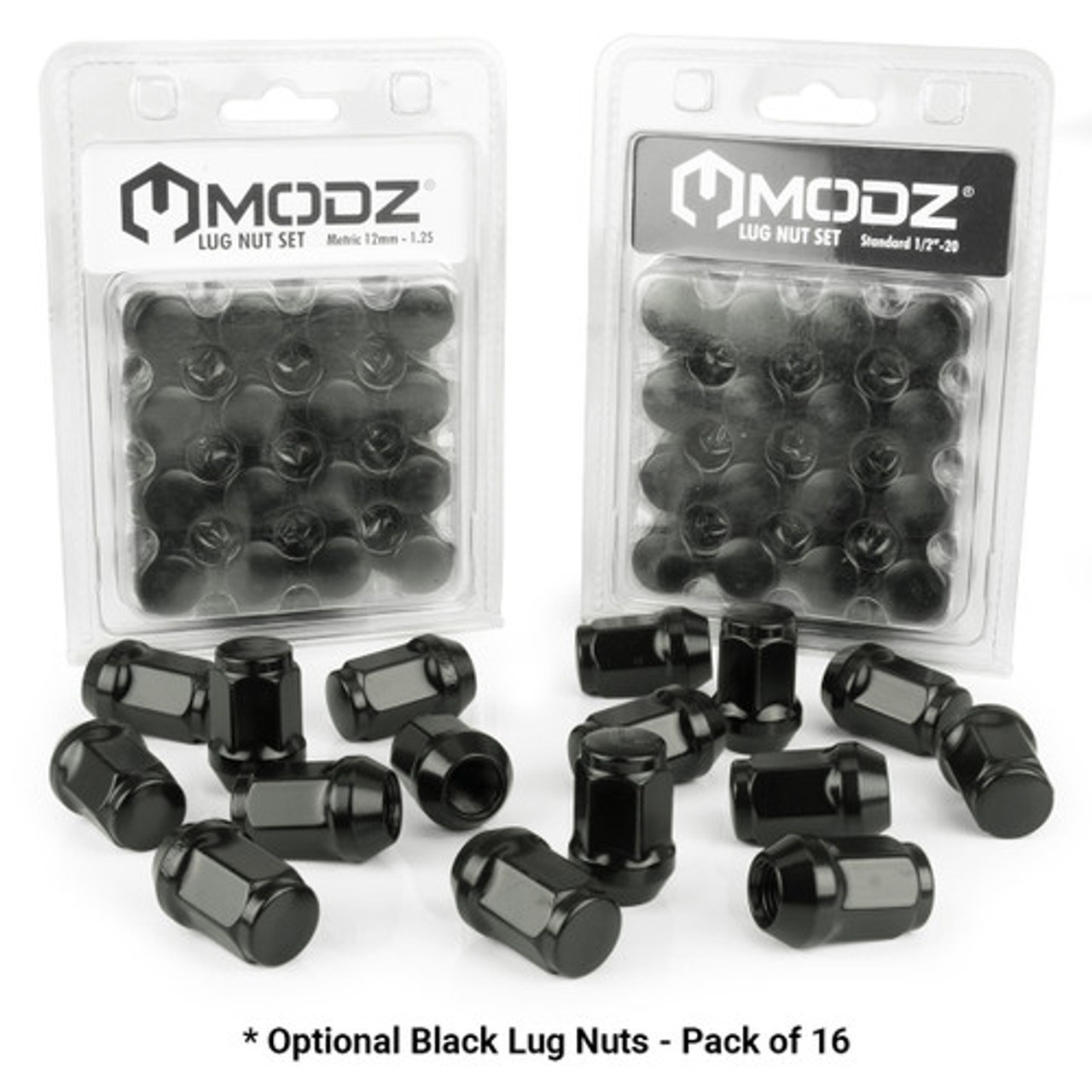MODZ 14" Mauler Glossy Black and Red with Ball Mill Wheels & Off-Road Tires Combo
