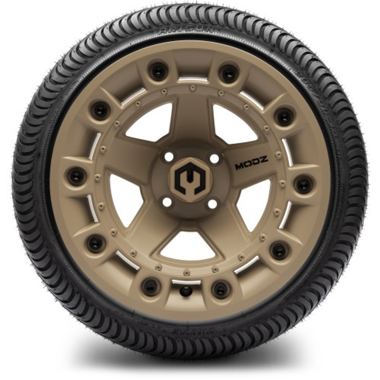 MODZ 14" DEFENDER SAND - LOWPRO STREET TIRE AND WHEELS COMBO