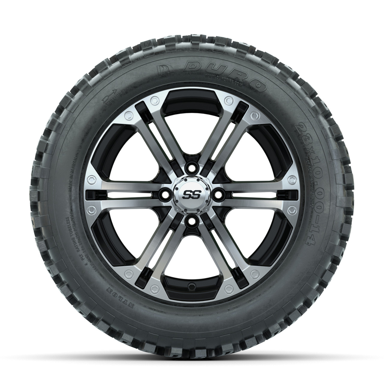 Set of (4) 14 in GTW Specter Wheels with 23x10-14 Duro Desert All-Terrain Tires