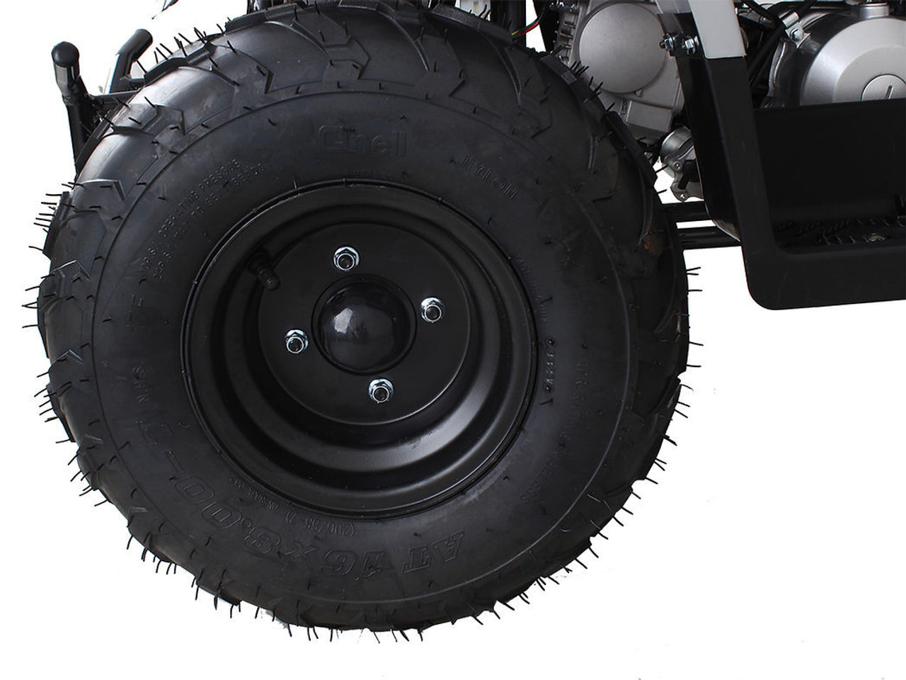 The image showcases the Syx Moto SY70, a sleek and rugged off-road motorcycle designed for young riders and adventure enthusiasts. The bike features a modern grey color scheme with upgraded plastics, a robust frame, and aggressive off-road tires. Key details include the 70cc engine, hydraulic disc brakes, and ergonomic design elements like the easy-reach brake levers and redesigned thumb throttle. The image highlights the bike's durability, performance, and user-friendly features, making it an ideal choice for off-road adventures. The image showcases the Syx Moto SY70, a sleek and rugged off-road motorcycle designed for young riders and adventure enthusiasts. The bike features a modern grey color scheme with upgraded plastics, a robust frame, and aggressive off-road tires. Key details include the 70cc engine, hydraulic disc brakes, and ergonomic design elements like the easy-reach brake levers and redesigned thumb throttle. The image highlights the bike's durability, performance, and user-friendly features, making it an ideal choice for off-road adventures.