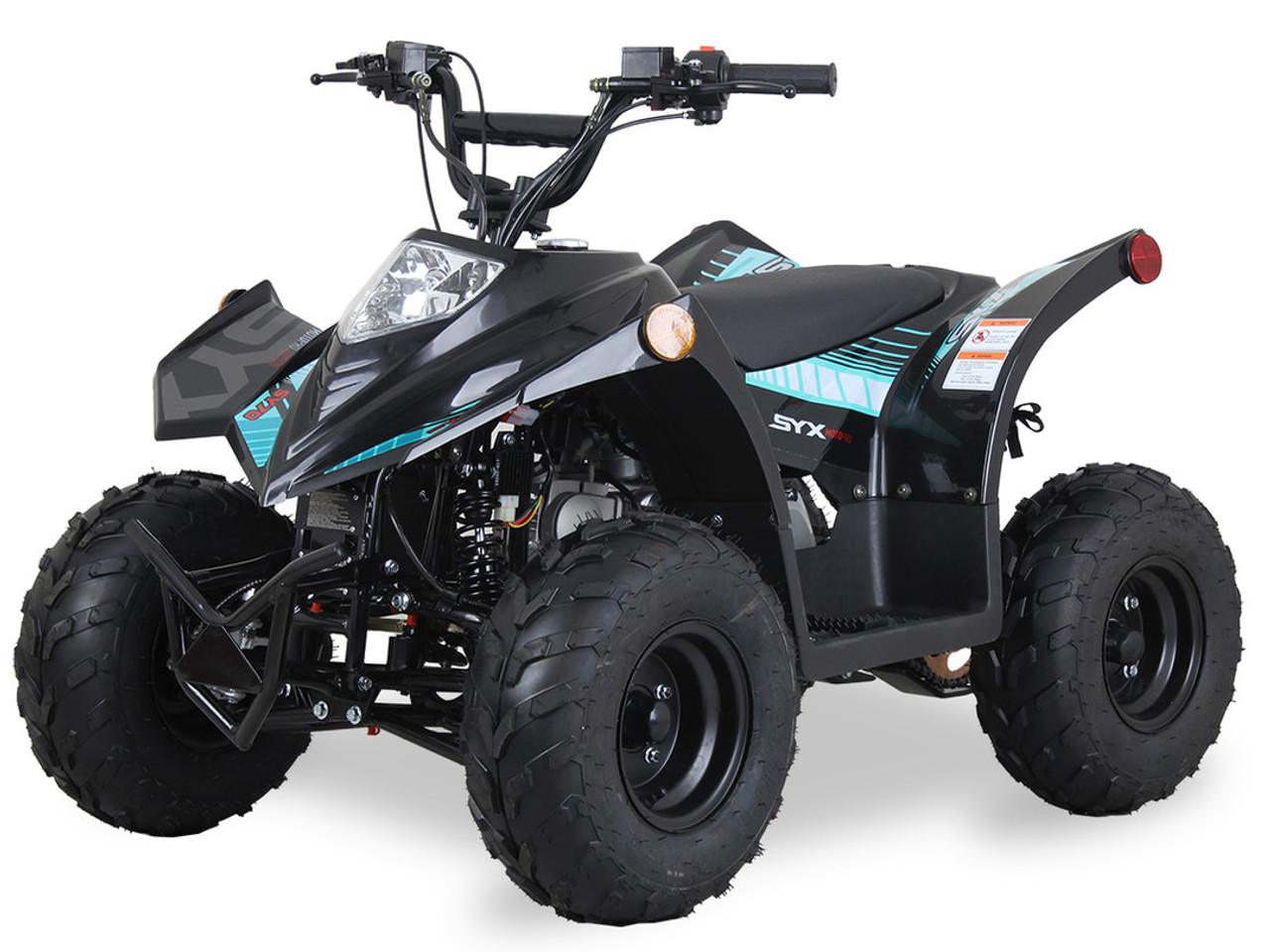 The image showcases the Syx Moto SY70, a sleek and rugged off-road motorcycle designed for young riders and adventure enthusiasts. The bike features a modern grey color scheme with upgraded plastics, a robust frame, and aggressive off-road tires. Key details include the 70cc engine, hydraulic disc brakes, and ergonomic design elements like the easy-reach brake levers and redesigned thumb throttle. The image highlights the bike's durability, performance, and user-friendly features, making it an ideal choice for off-road adventures. The image showcases the Syx Moto SY70, a sleek and rugged off-road motorcycle designed for young riders and adventure enthusiasts. The bike features a modern grey color scheme with upgraded plastics, a robust frame, and aggressive off-road tires. Key details include the 70cc engine, hydraulic disc brakes, and ergonomic design elements like the easy-reach brake levers and redesigned thumb throttle. The image highlights the bike's durability, performance, and user-friendly features, making it an ideal choice for off-road adventures.