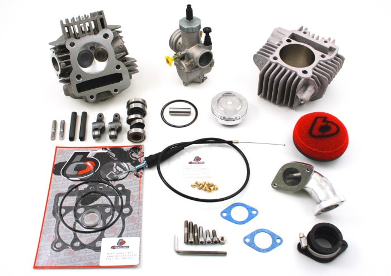 TB 170cc to 184cc Bore Kit, Race Head V2, and 28mm Carb Kit