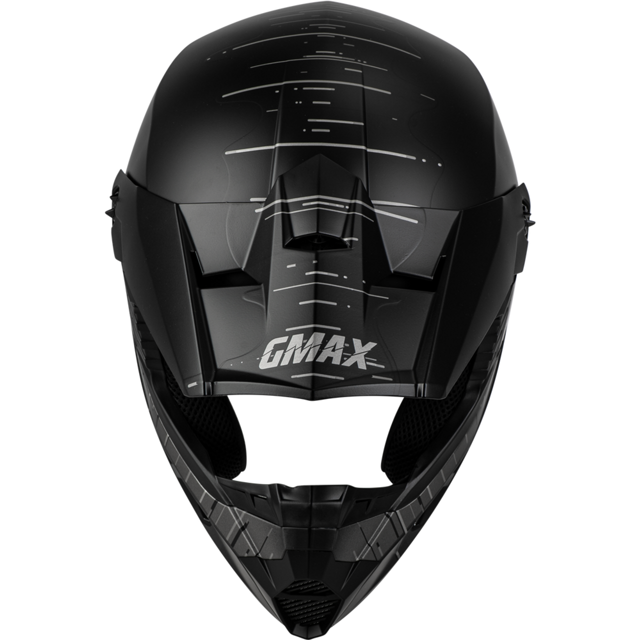 GMAX MX-46 FREQUENCY OFF-ROAD HELMET MATTE BLACK/GREY SM (Free Shipping)
