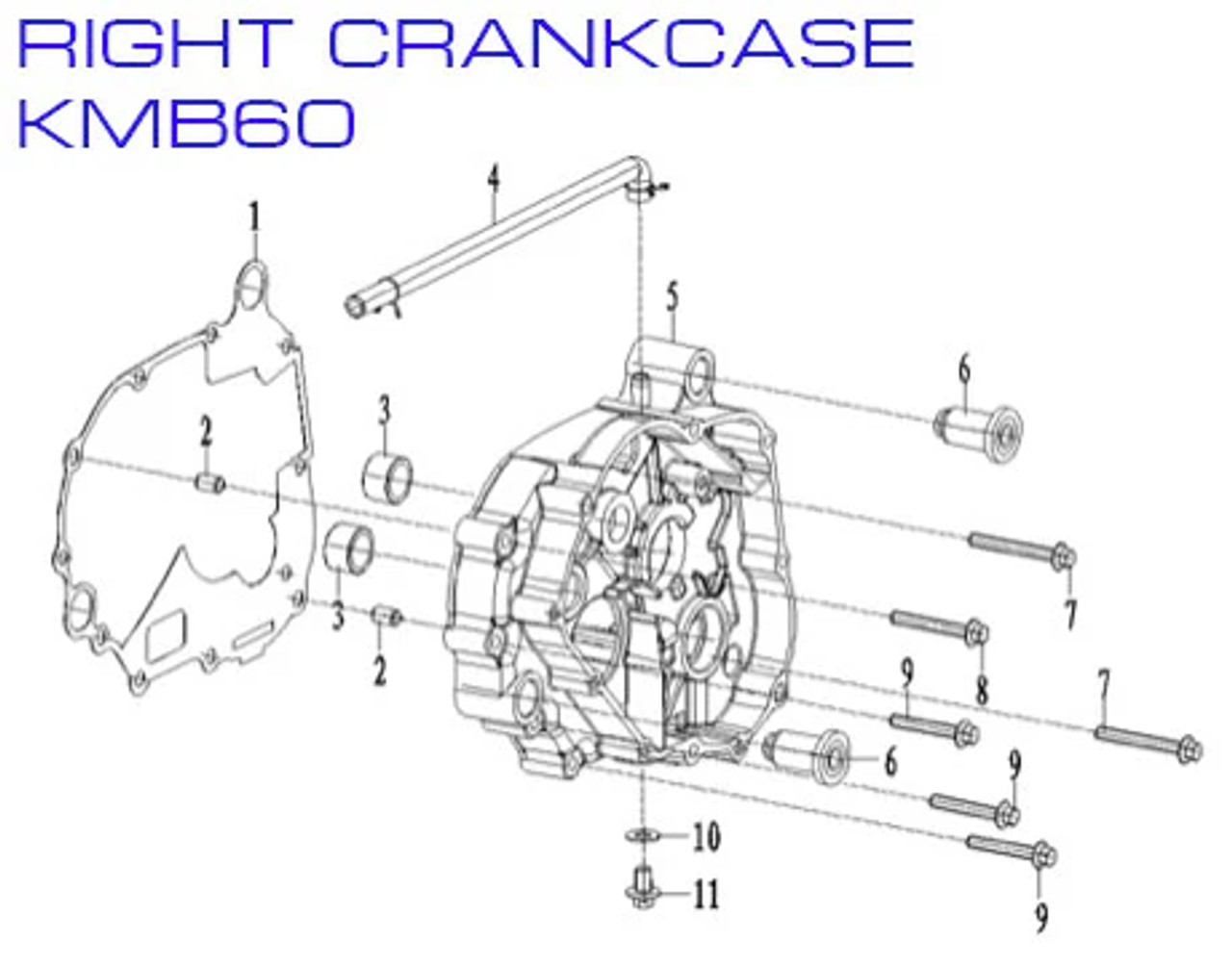 Crank Cover Gasket for Kayo KMB60