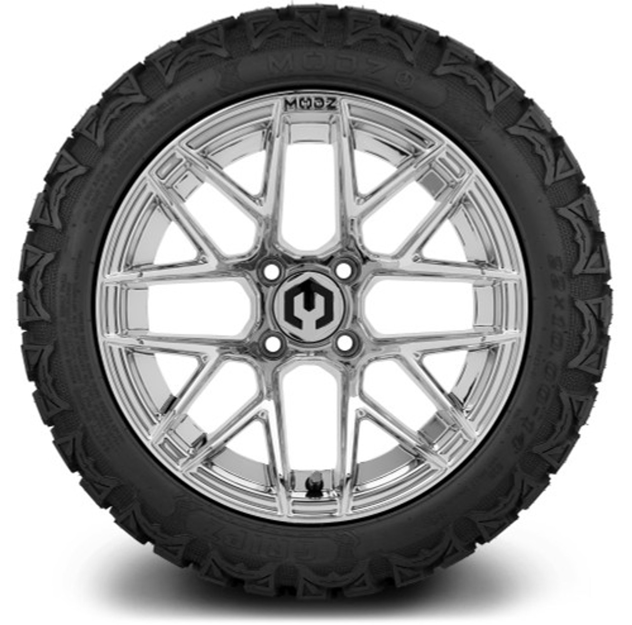 MODZ 14" Matrix Chrome Wheels & Off-Road Tires Combo