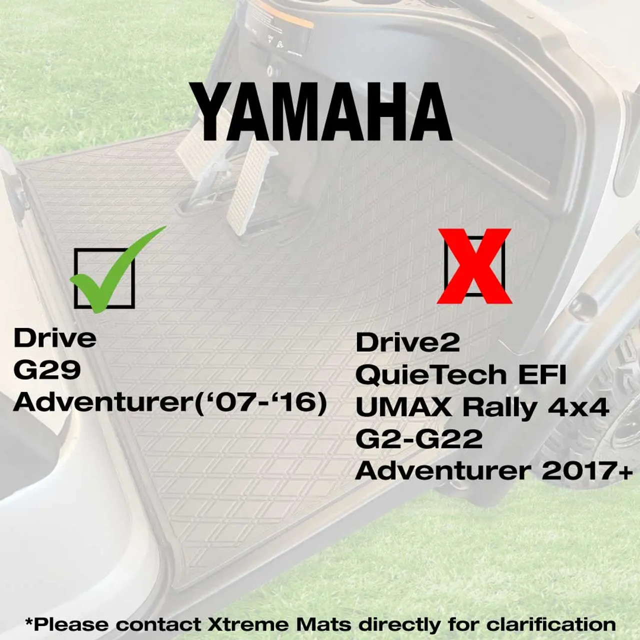 Yamaha Drive Floor Mat - Fits Drive / G29 / Adventurer Models (2007-2016)