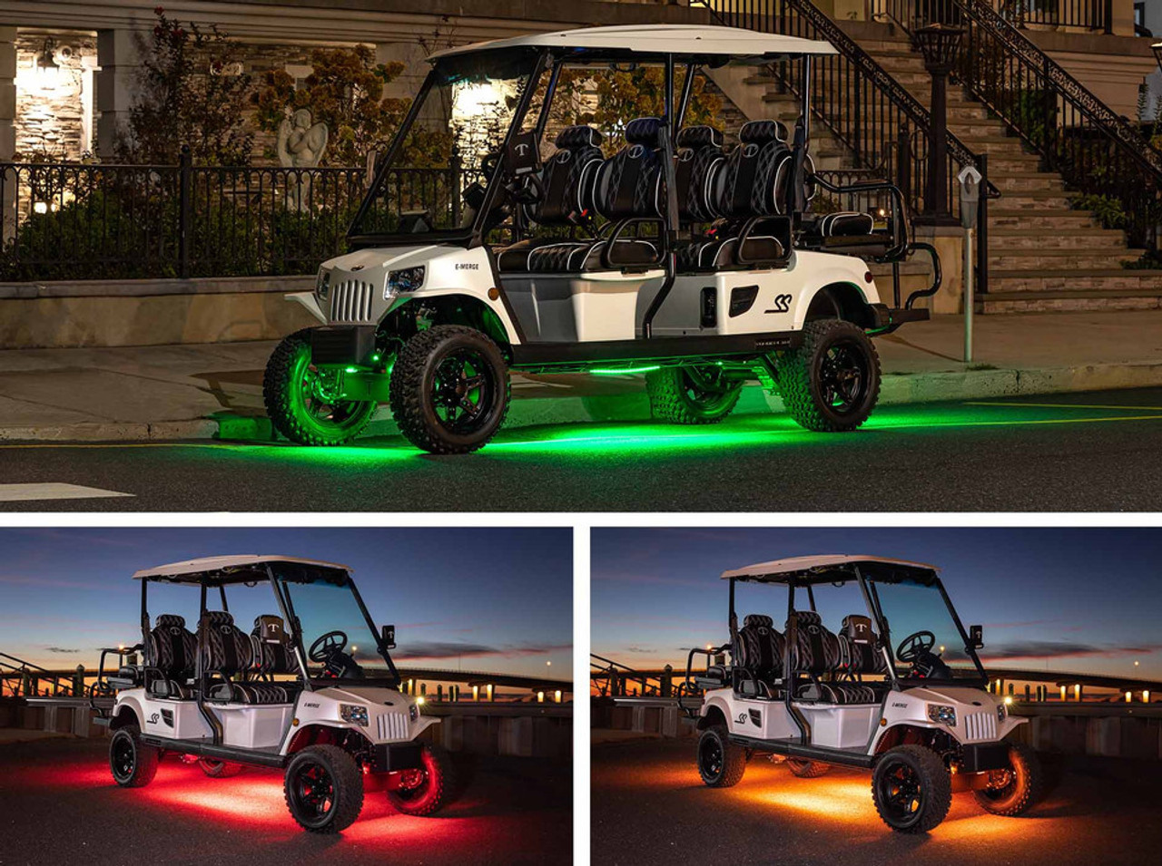 Million Color Expandable LED 6-Seater Golf Cart Underbody Lighting Kit