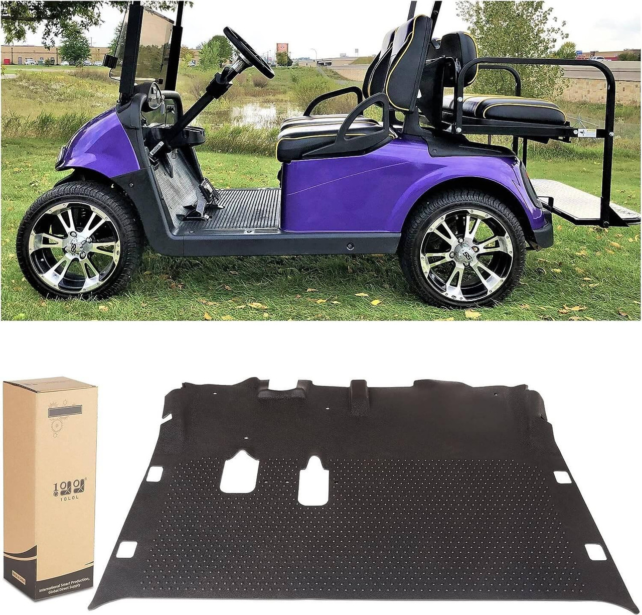 Anti-Slip Rubber Golf Cart Floor Mats for EZGO RXV & 2 Five Models
