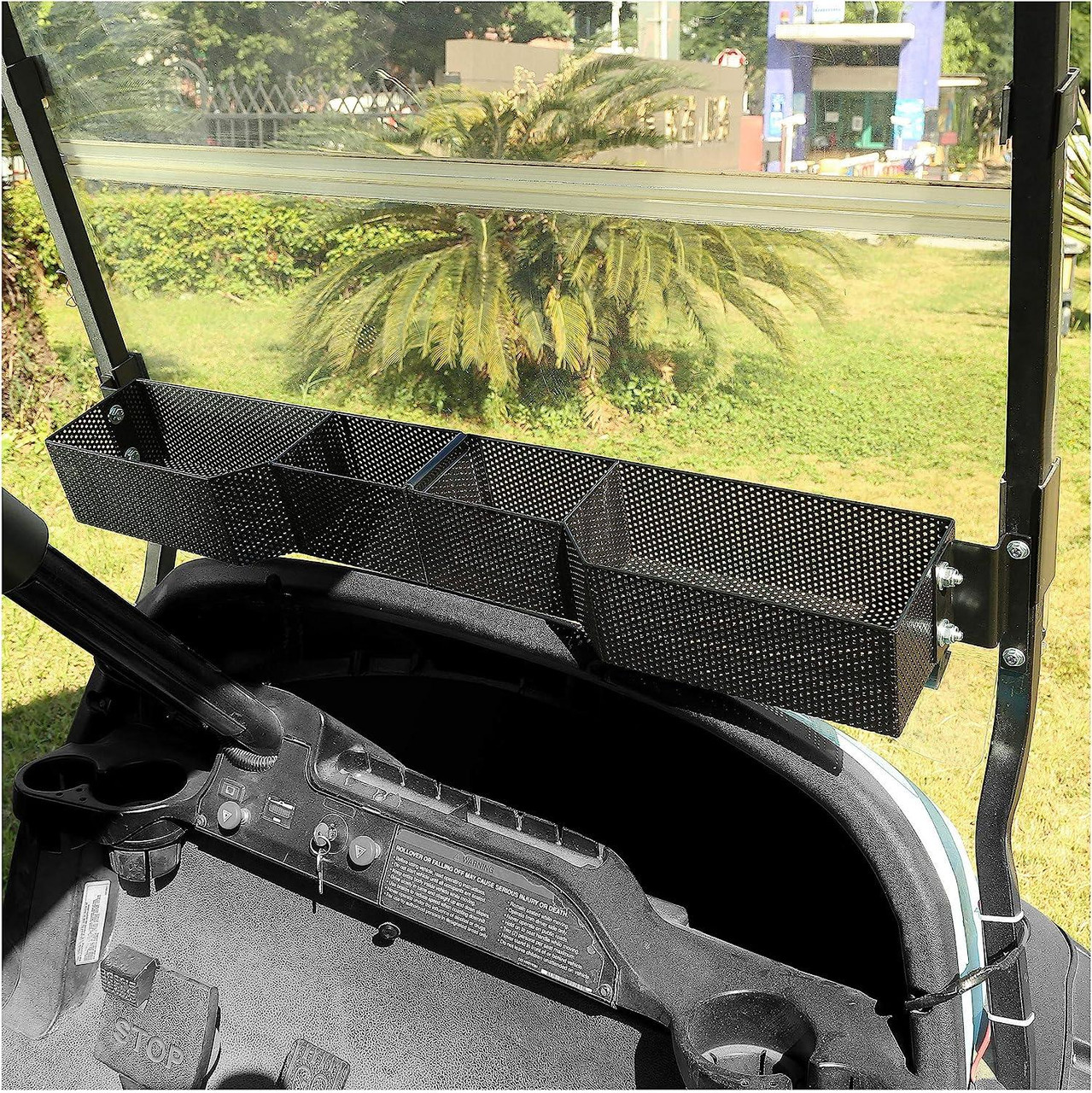 Golf cart front basket is foldable for EZGO/Club Car/Yamaha