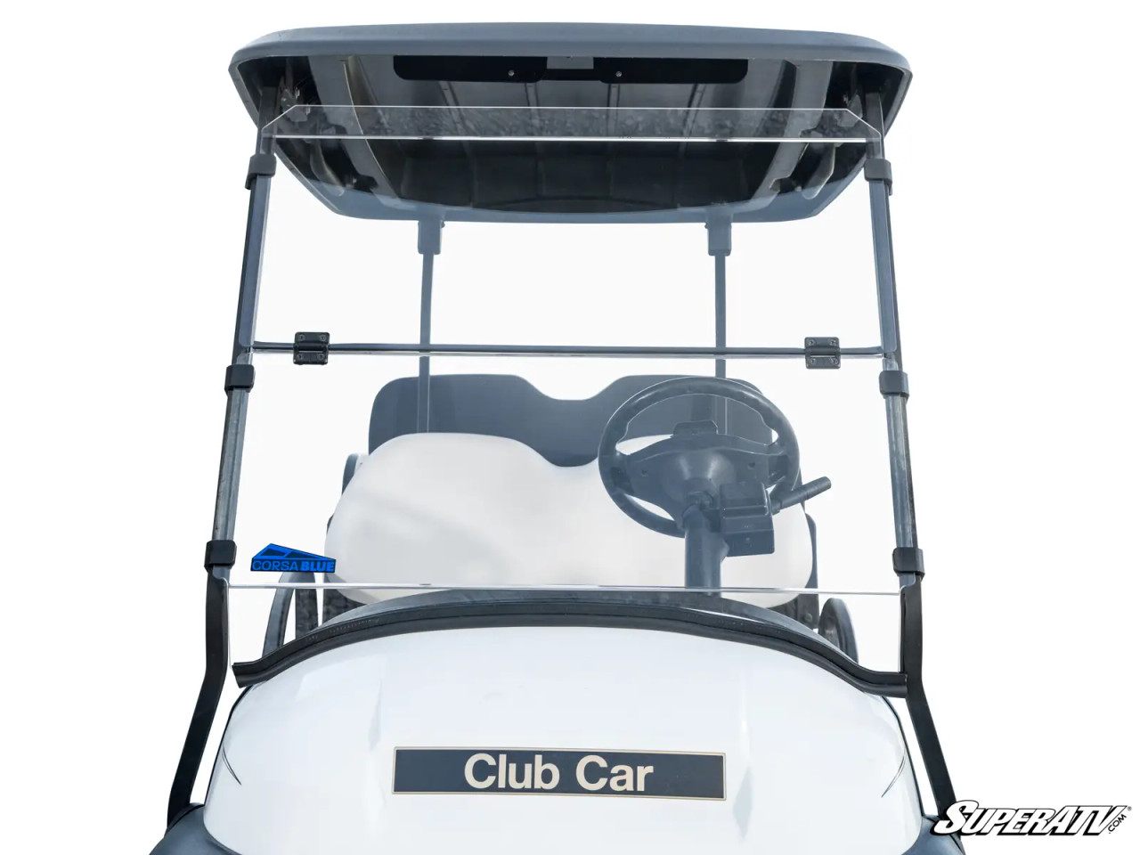 Corsa Blue Club Car Precedent Flip Down Windshield