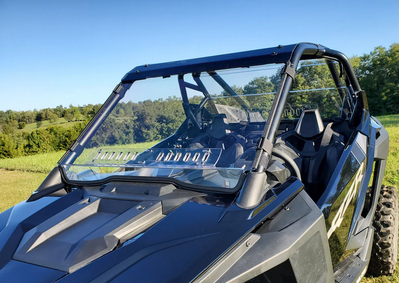 Polaris RZR PRO XP/Turbo R - 1 Pc Scratch-Resistant Windshield w/Clamp and Vent Options