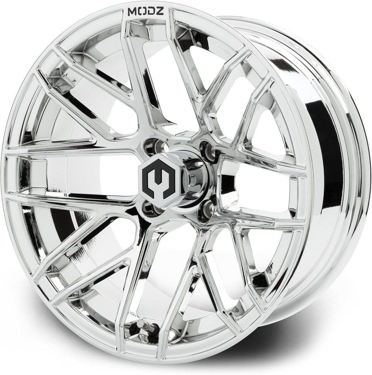 MODZ® Matrix Chrome 15" Golf Cart Wheel