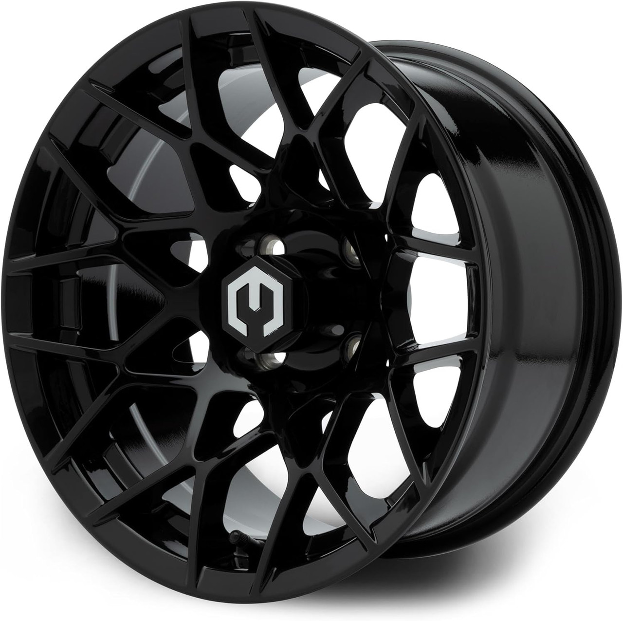 MODZ® Blitz Glossy Black 14" Golf Cart Wheel