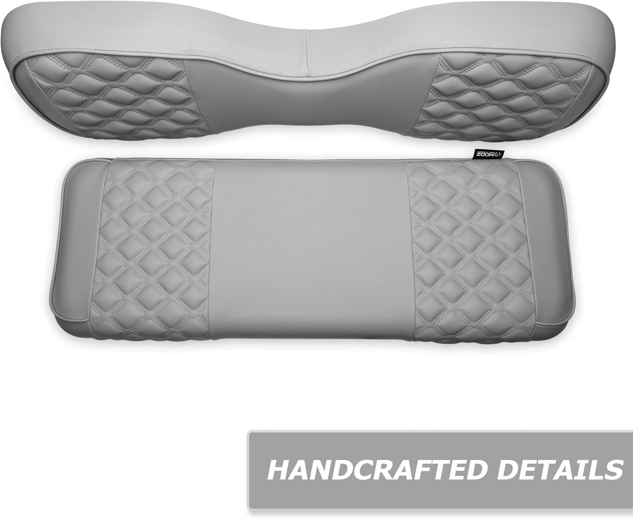 MODZ® RC Custom Golf Cart Rear Seat Covers - Gray Base