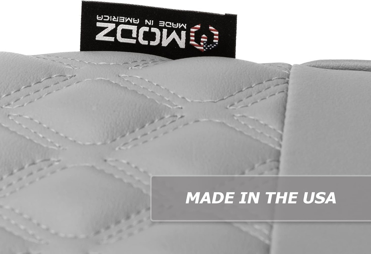 MODZ® RC Custom Golf Cart Rear Seat Covers - Gray Base