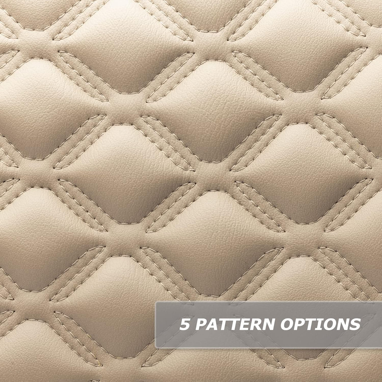 MODZ® RC Custom Golf Cart Rear Seat Covers - Khaki Base