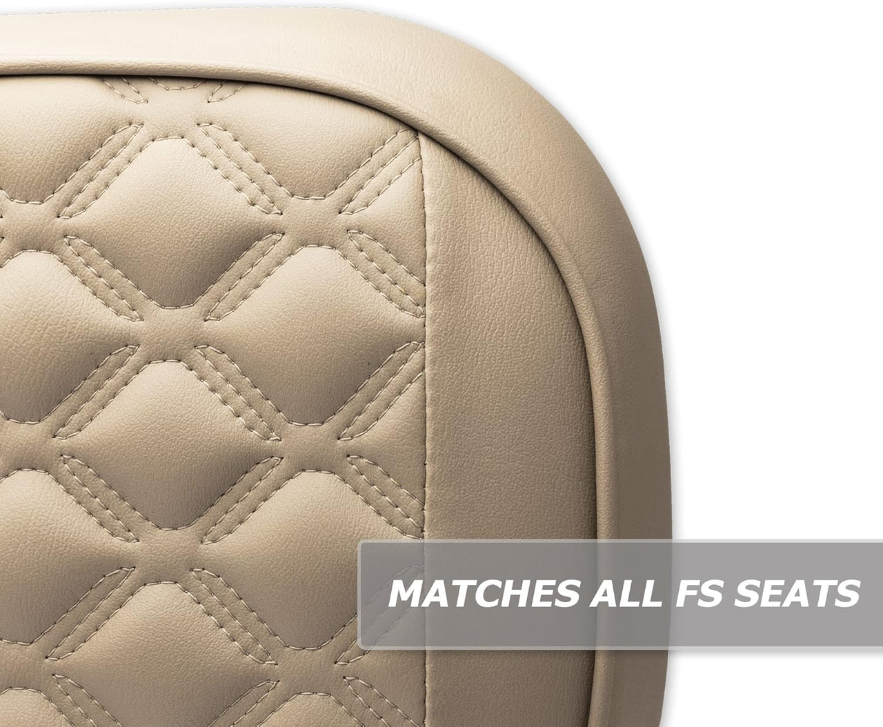 MODZ® RC Custom Golf Cart Rear Seat Covers - Khaki Base