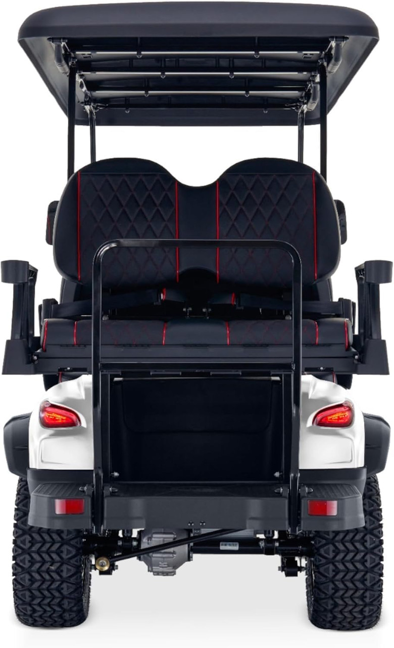 Kandi 4 Passenger Electric Cart with Lithium Battery (WHITE)