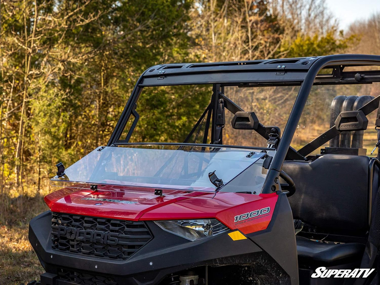 Scratch Resistant 3-in-1 Flip Windshield for 2018+ Polaris Ranger XP 1000