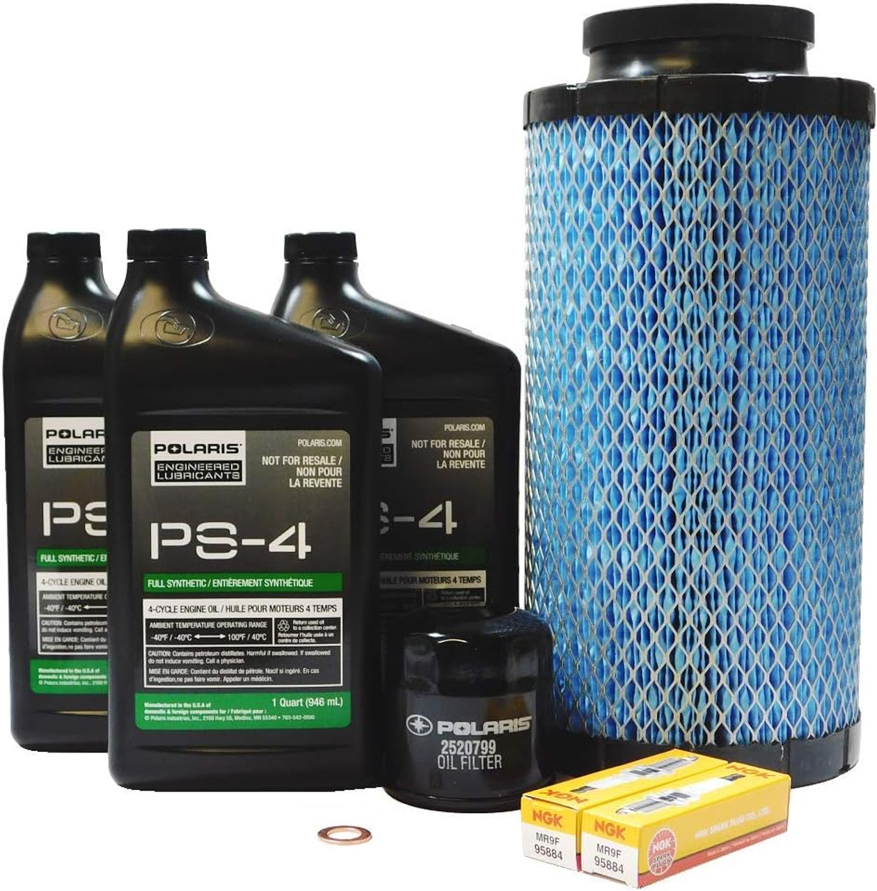 2017-2021 Polaris RZR XP Turbo S OEM 5W-50 Oil Change Service Kit POL74