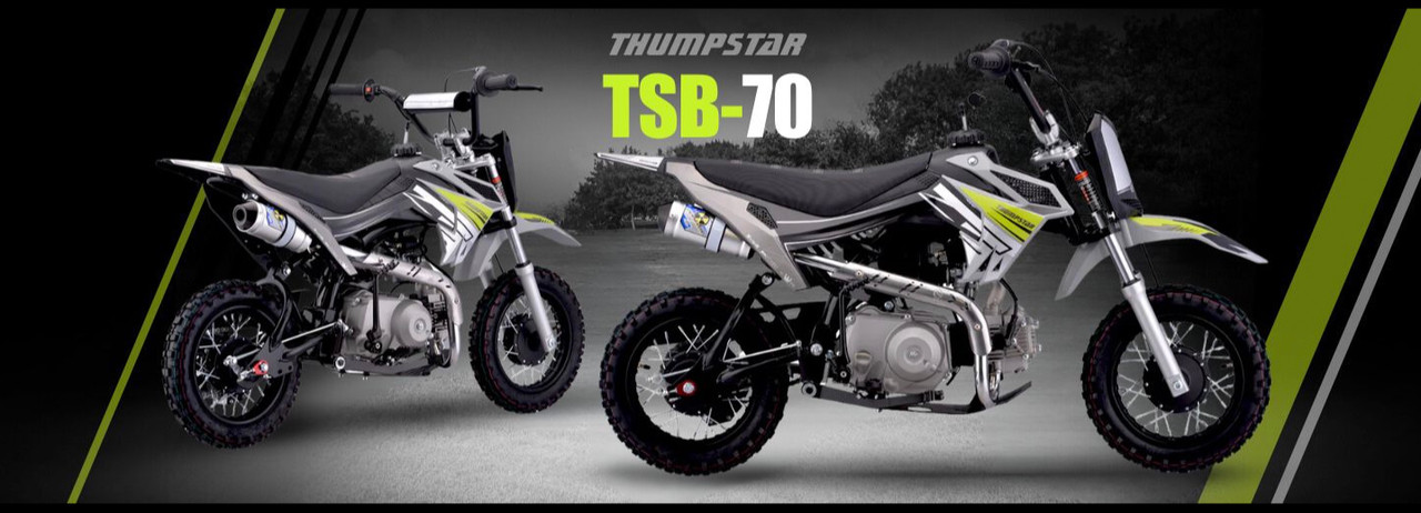 Thumpstar TSB 70 | Kids Pit Bike | Semi-Automatic 4-Speed | Pipe