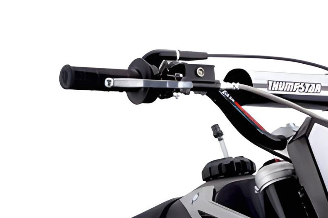Adjustable throttle
 
Parental control is a must on any motor bike where a child is just starting out and learning how to ride. We here at Thumpstar have tailored the TSK 90 to those junior riders who are learning, and given you the parent or teacher full control over your child's bike, with an easily adjustable throttle limiter, the speed and power delivery of the bike can be easily limited.