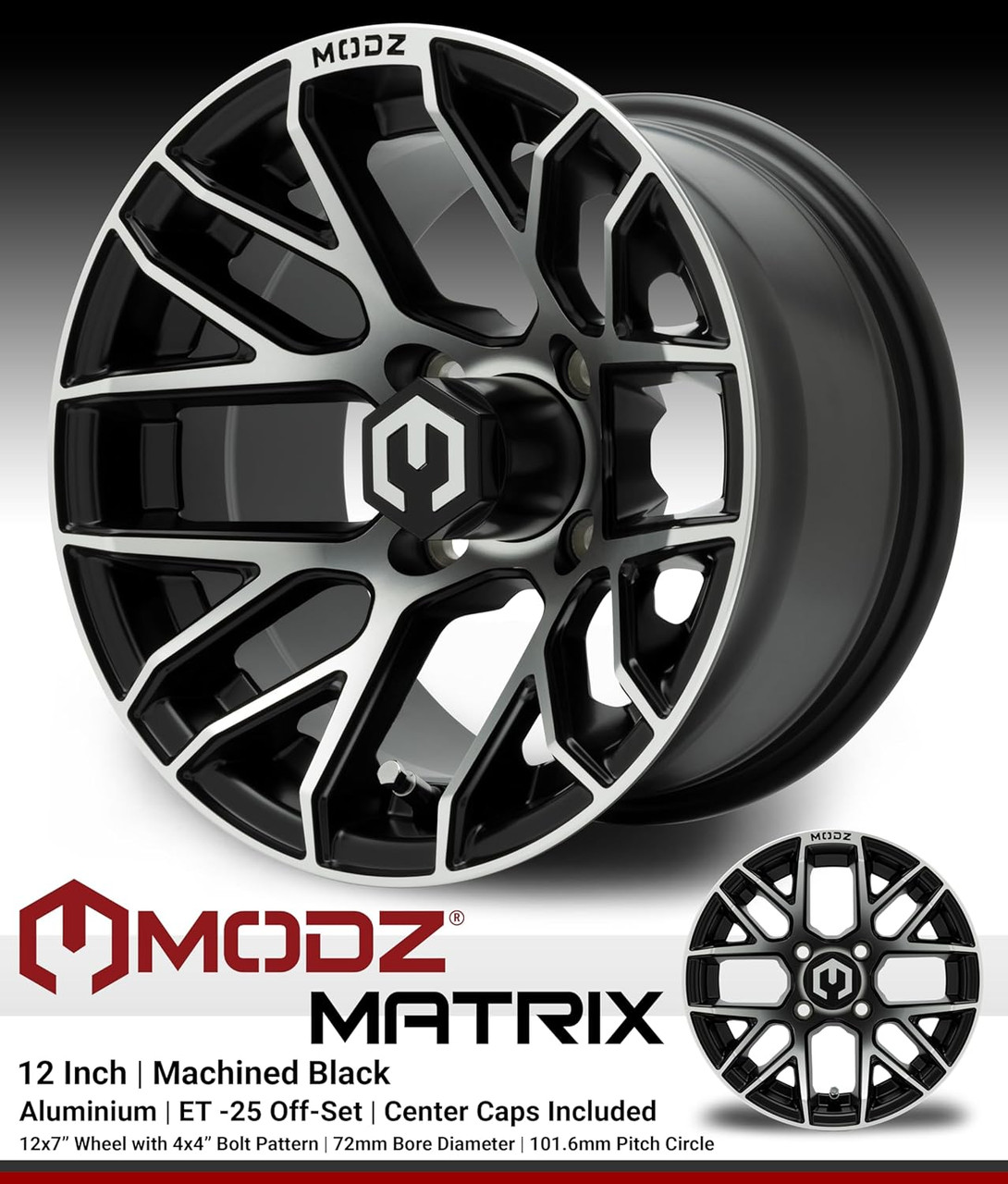 MODZ® Matrix Machined Black 12