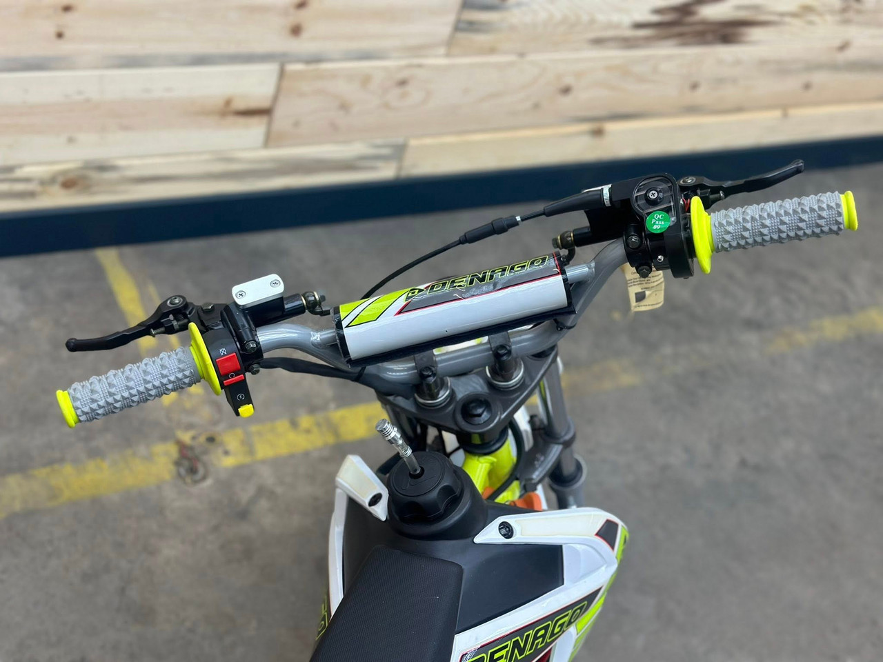 “2026 Denago MX 110cc pit bike lime youth dirt bike – parts & labor warranty”