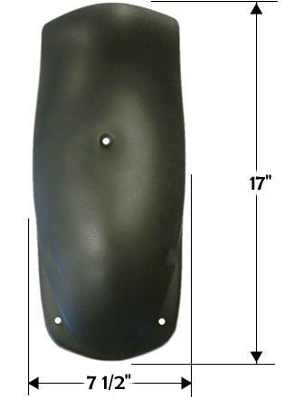 (3)-Hammerhead Fender, 17" x 7.5" Three Bolt Holes Fender for Mudhead 208R / 150cc / 250cc / 300cc - 7.010.034-SS replaces 15206, 7.010.034, 17-0211-00