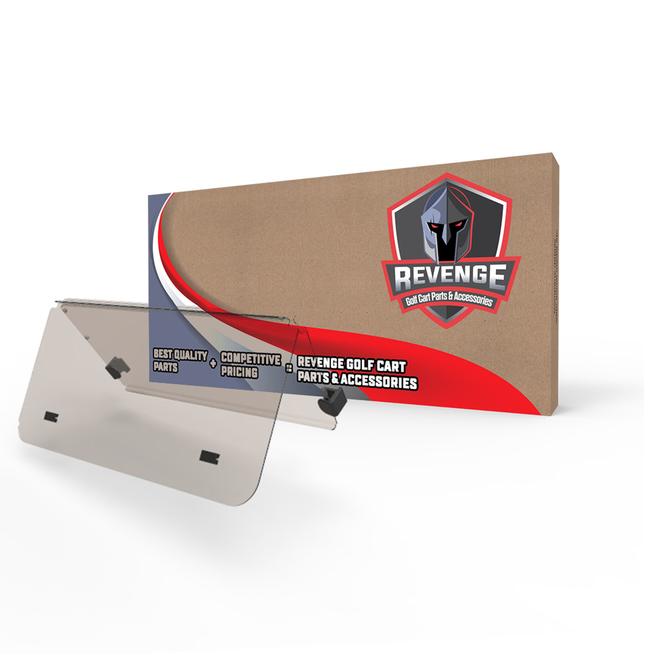 Club Car DS 00.5-Up Tinted Folding Windshield - 2000.5-Up