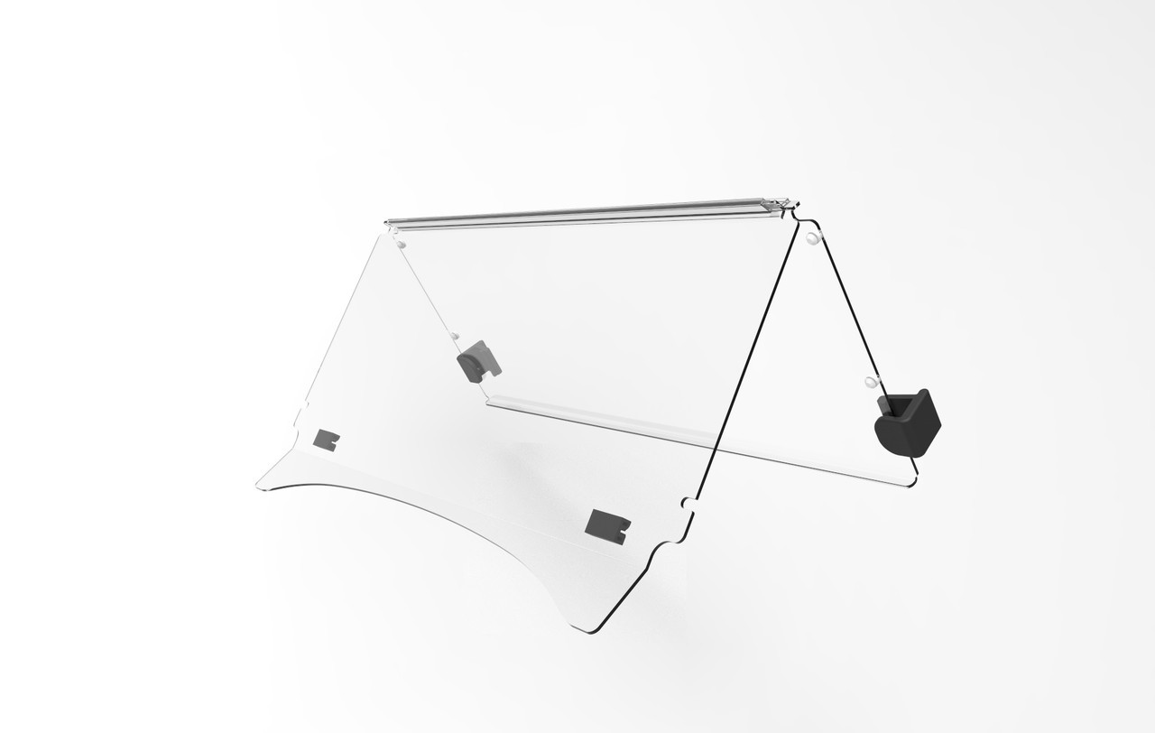 Club Car Precedent Clear Folding Windshield - 2004-Up