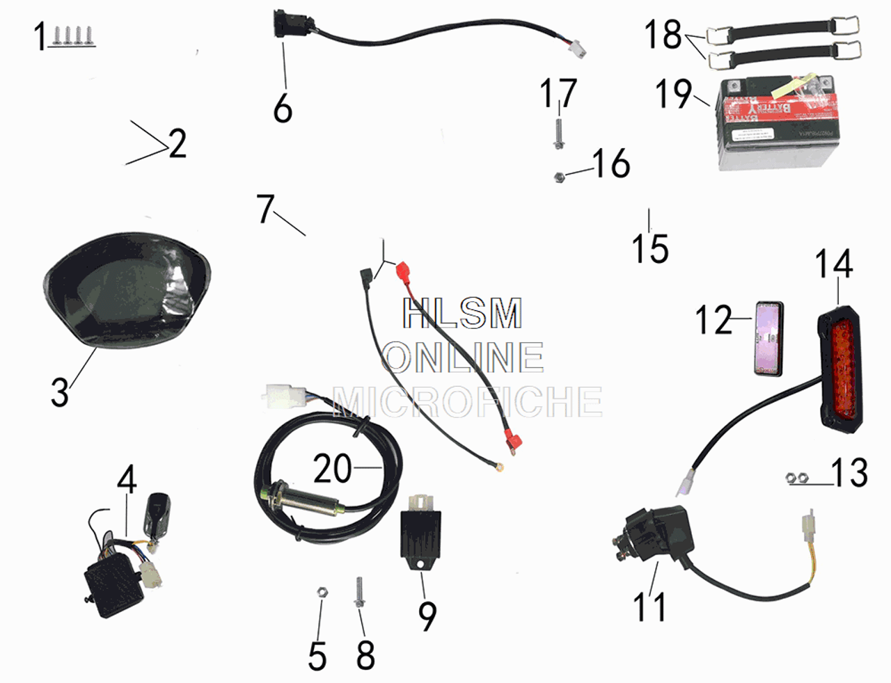 Speed Sensor for Denago Trailhawk 10 FI
