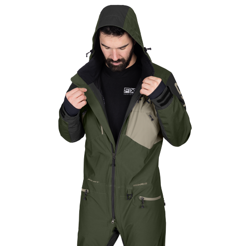 FXR Racing Vertical MTX Lite Monosuit | Waterproof Snowmobile Suit