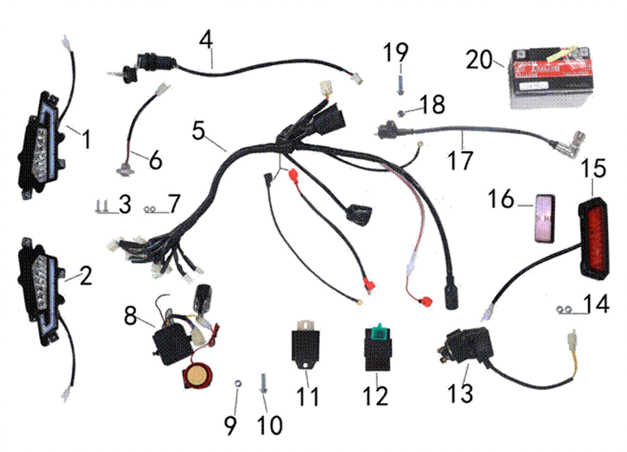 (1) Left Headlight Assembly