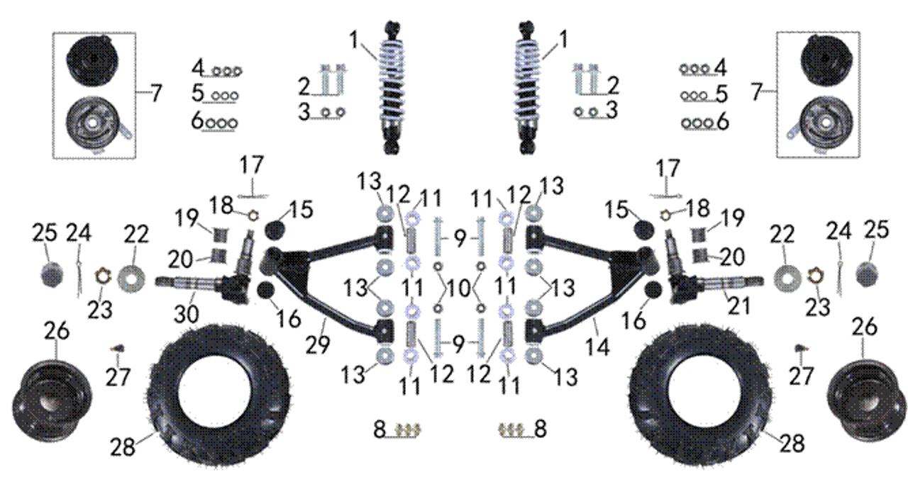 (21) Left Spindle