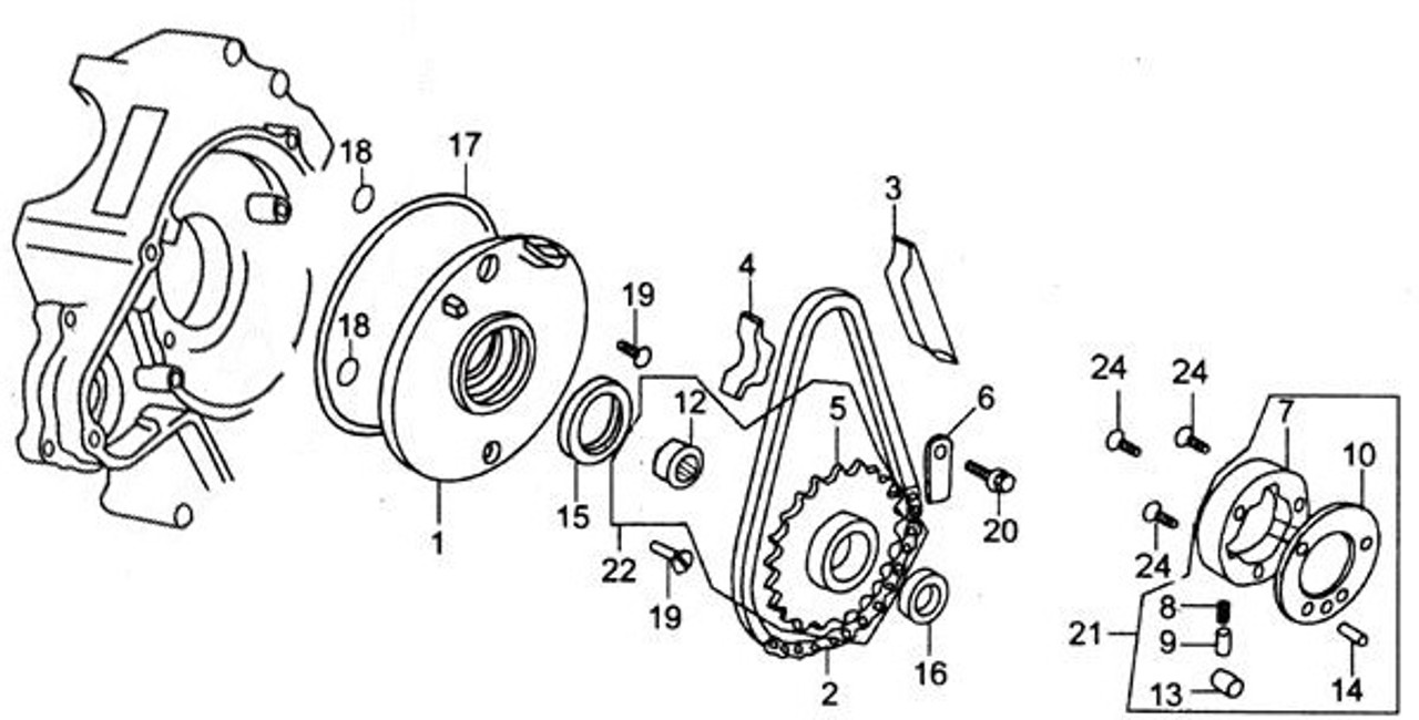 (02) STARTING CHAIN (62T)