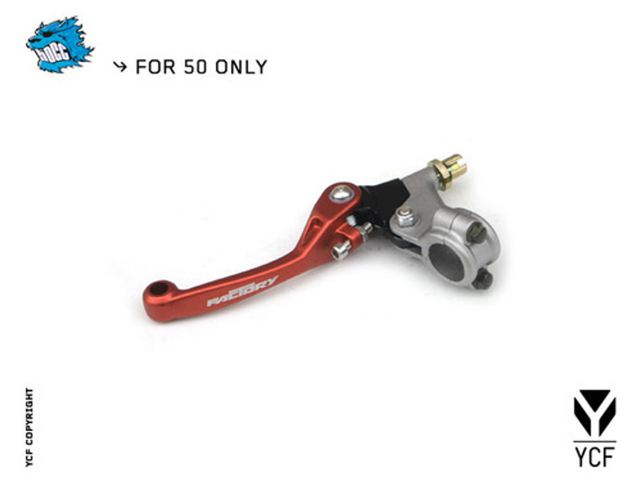 (03) YCF REAR BRAKE LEVER--MULTIPLE COLORS--FOLDABLE